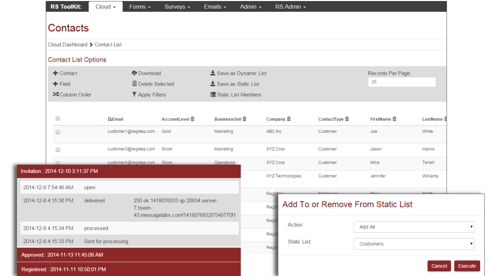 screenshot of RS Cloud